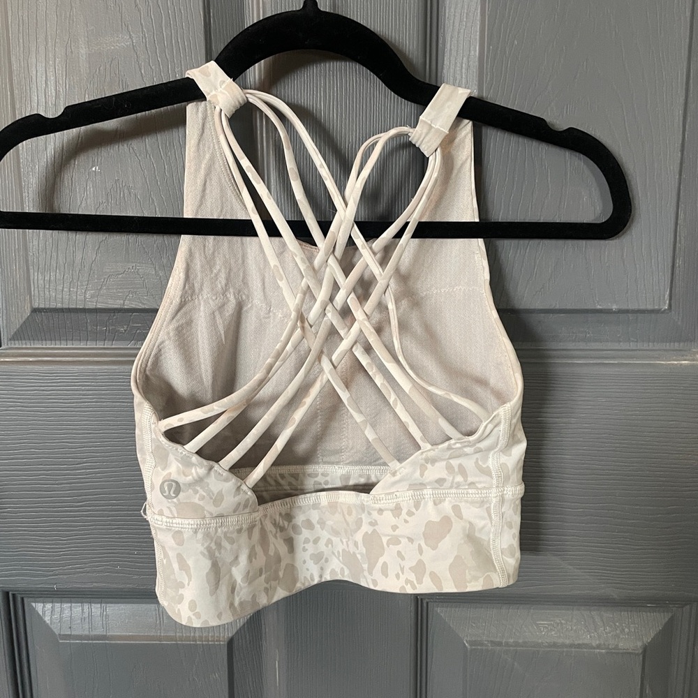 Free to be wild high neck leopard sports bra